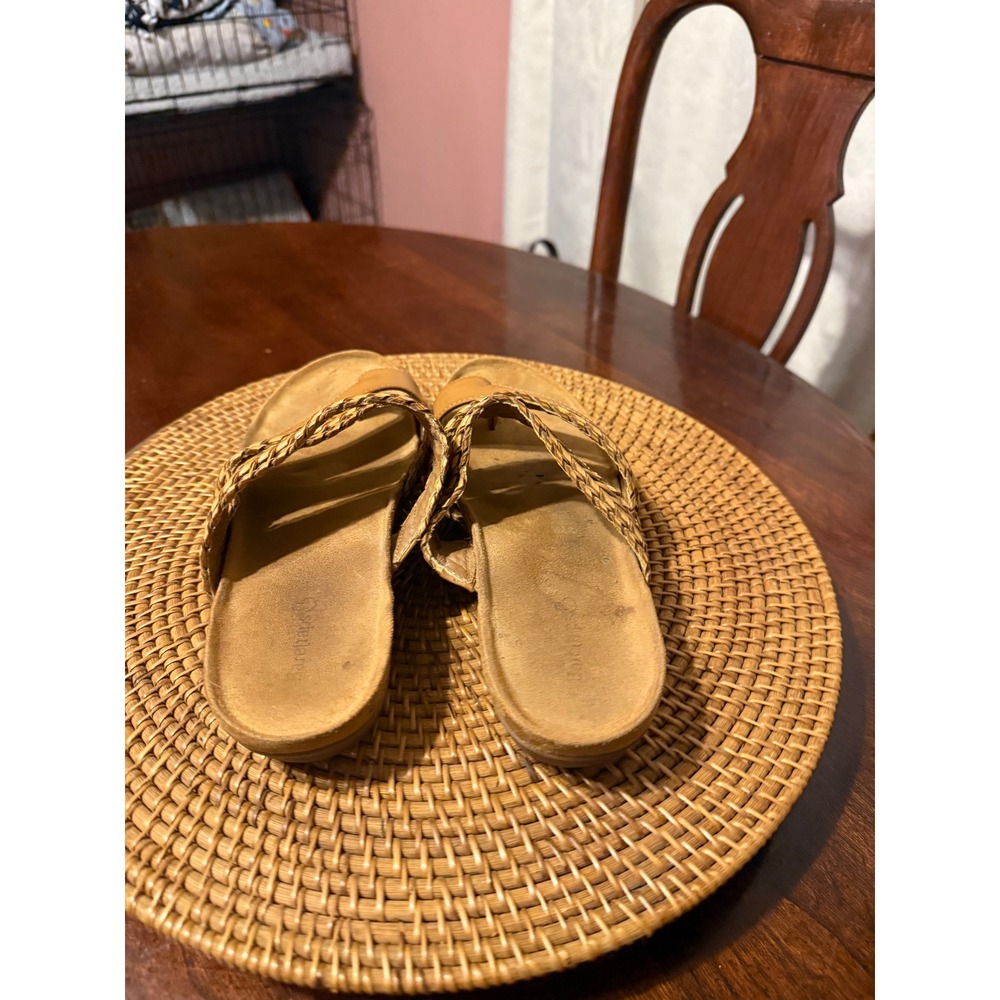Baretraps Jonelle Tan Braided Toe Loop Slide Sandals Womens 9.5M - Picture 3 of 10